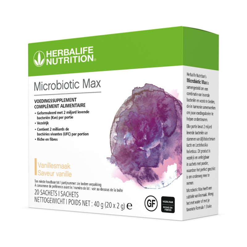 Microbiotic Max Vanille zakjes van 2 g